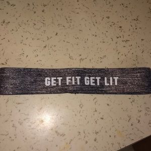 Gray Get Fit PINK Headband